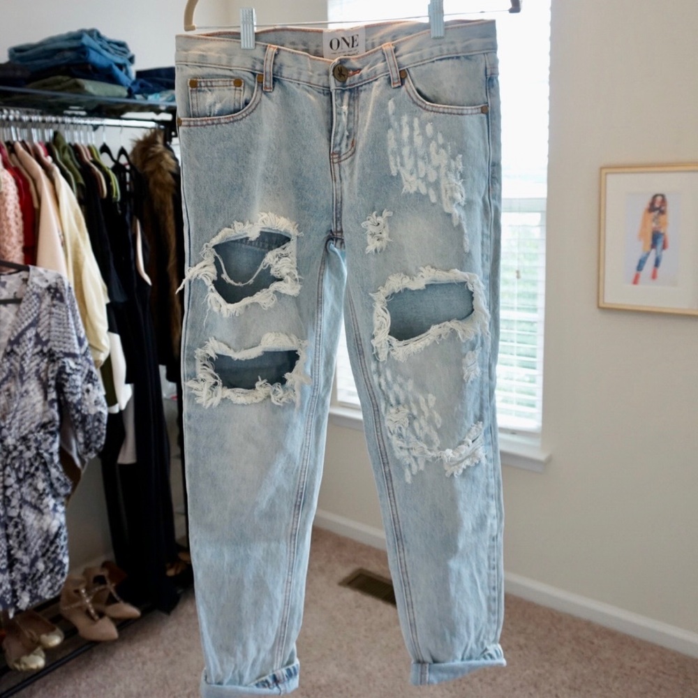 NWOT One Teaspoon Boyfriend Jeans size 26 - Picture 5 of 6